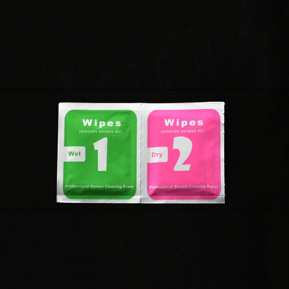 Сухие влажные салфетки для защиты экрана из закаленного стекла аксессуары спирт