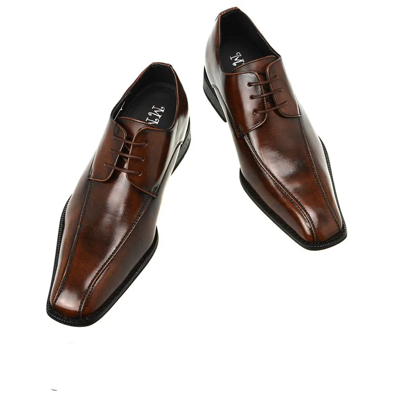 COSIDRAM Высокое качество Весна Осень Классическая деловая обувь для мужчин