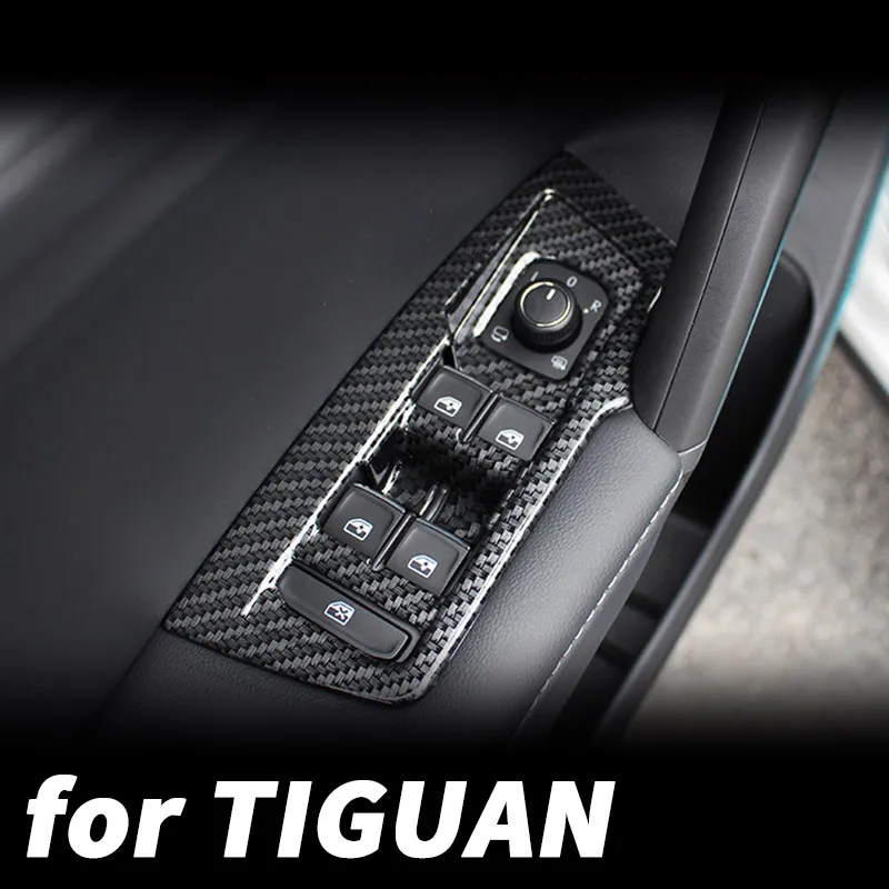 

For VW Volkswagen Tiguan mk2 2016 17 18 2019 2020 2021 Door glass lift switch panel inner armrest decorative frame modification
