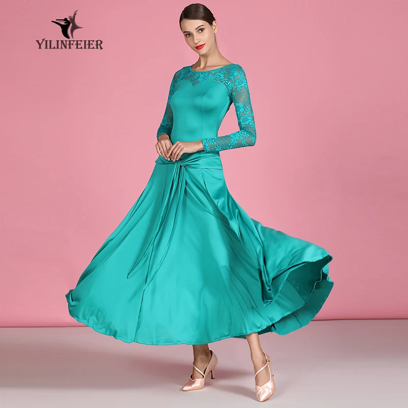 Женское бальное платье S9064 новое стандартное танцевальное для конкурсов бальных