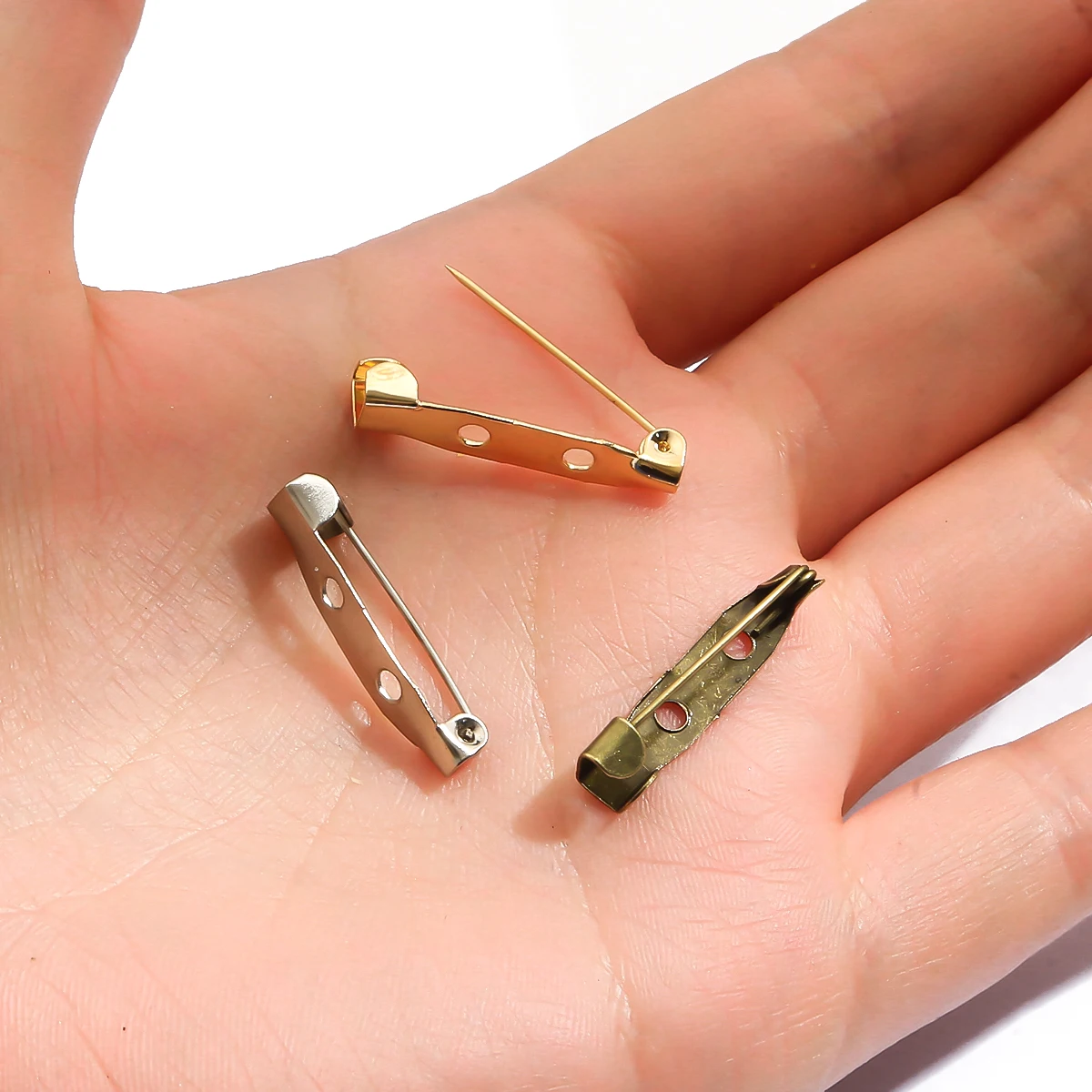 Зажим для броши 15 20 25 30 35 мм 10 шт./лот