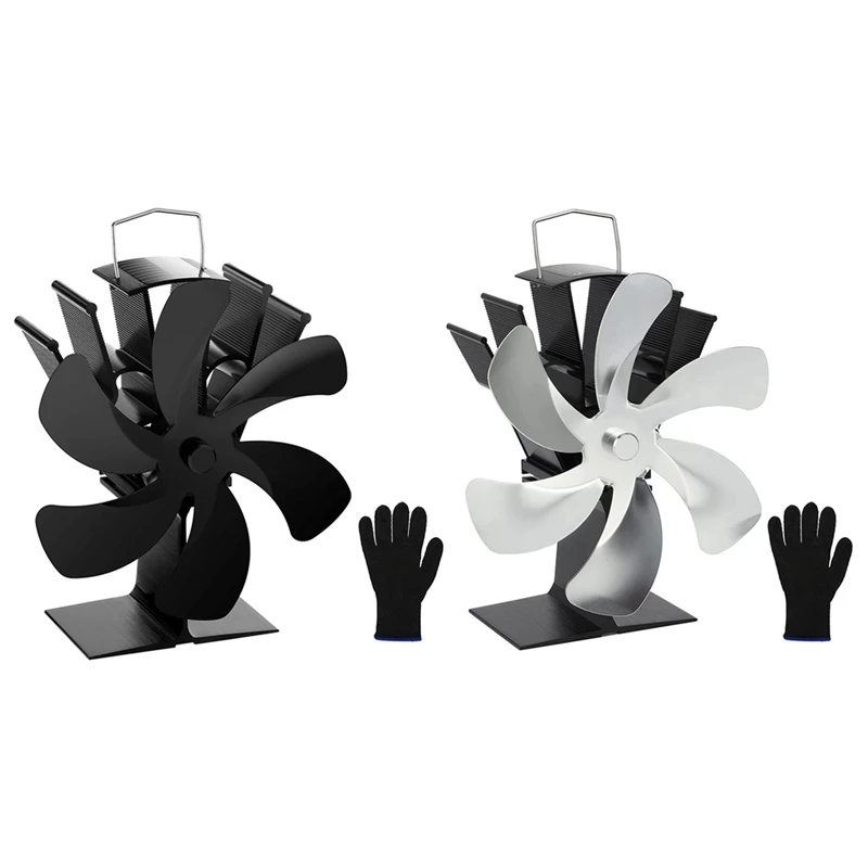 

Вентилятор для дровяной плиты с 6 лезвиями, 2 шт.