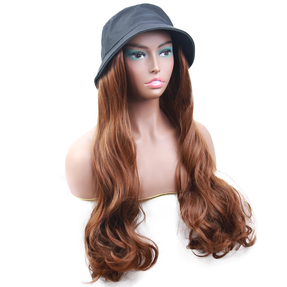 Пухового одеяла модный длинный 22 &quotсинтетическая женская шляпа с волосы парик