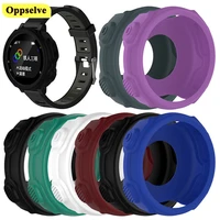 replacement silicone watch cover for garmin forerunner 235 735 smartwatch protective case 8 colors waterproof watch shell case