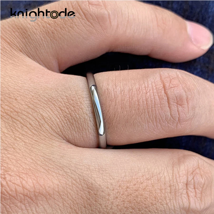 Женское вольфрамовое кольцо 2 мм простые свадебные ювелирные украшения для пар