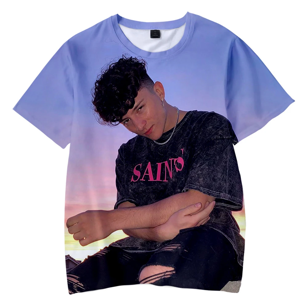 Футболка для мальчиков и девочек топы оверсайз с круглым вырезом коротким