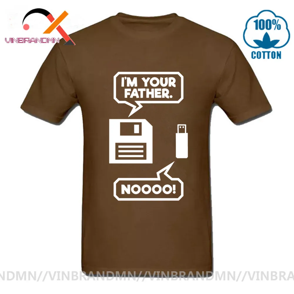 Новинка 2020 забавные мужские футболки nooo в стиле I'm your father с магнитной лентой и USB
