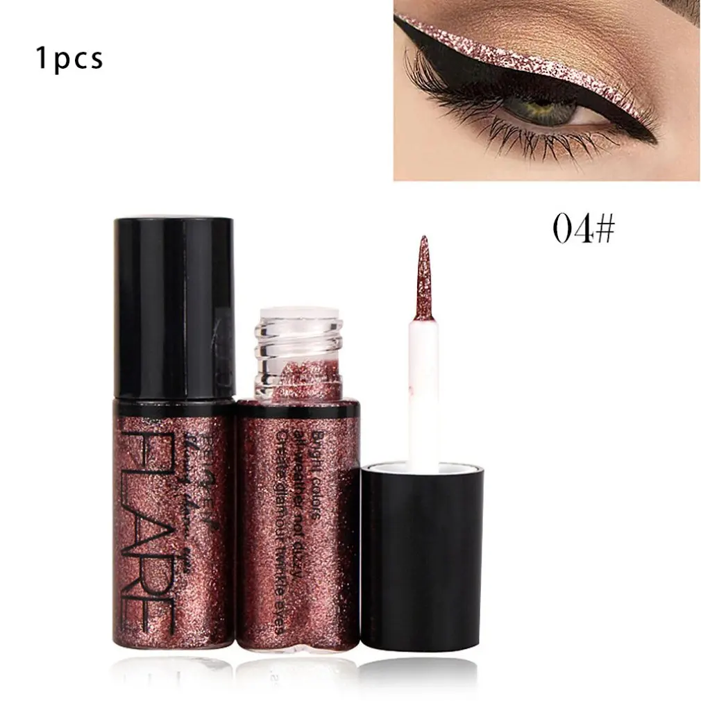 

Shine Liquid Eyeshadow Eyeliner Gold Diamond Sequins Silkworm Eyeshadow Powder Pearlescent Waterproof Lasting No Blooming