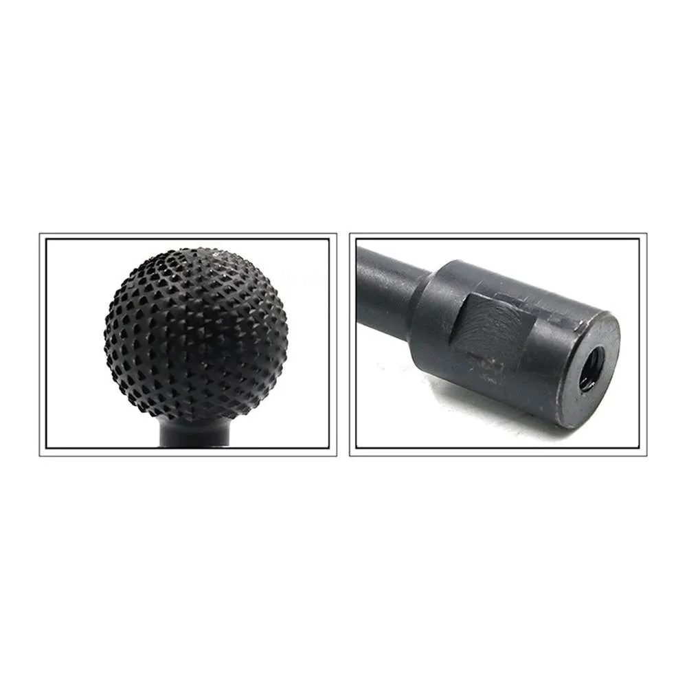 

10/14mm Spherical Wood Carving Groove Head Ball-shape Inner Grinding Milling Polishing Head Iron Rotary File For Woodworking