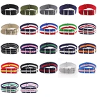 Нейлоновый ремень в стиле НАТО, армейский спортивный Брендовый аксессуар, пряжка для ремня 007 Джеймс Бонд, 18 мм 20 мм Черный ремешок для часов 20 мм