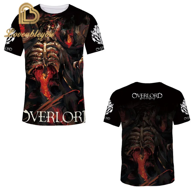 Футболка Overlord с коротким рукавом для мужчин и женщин лидер продаж летняя