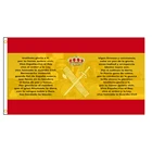 Флаг Испании 3 Х5 футов с крестом бордового цвета испанской империи Круз де Сан Андрес и гимном герба Гражданской гвардии