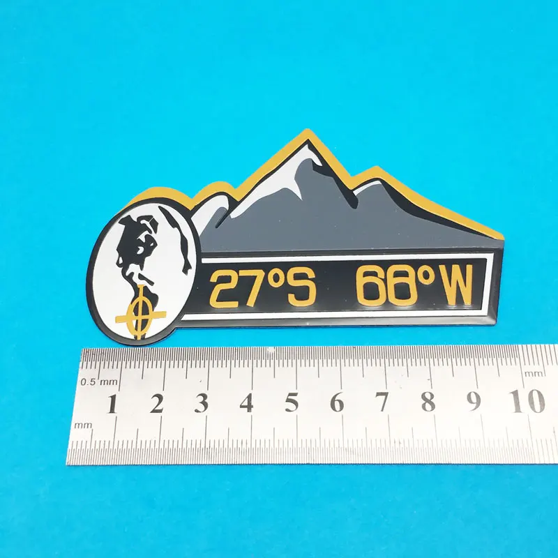 Новая алюминиевая горная наклейка на кузов автомобиля задний багажник эмблема