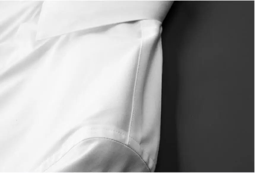 Мужская деловая рубашка, приталенная хлопковая рубашка с длинным рукавом, весна-лето, 2021 от AliExpress RU&CIS NEW