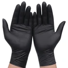 20 шт черные одноразовые латексные перчатки садовые перчатки для домашней уборки резиновые или чистящие перчатки универсальные пищевые перчатки