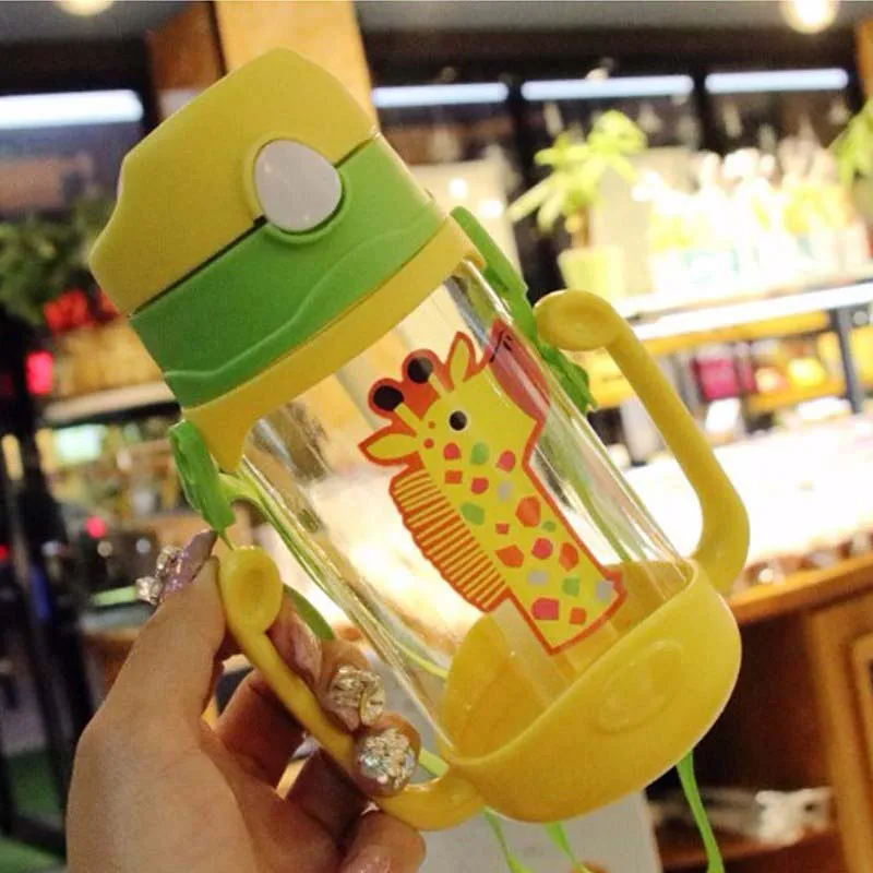 Мой пластиковые бутылки с водой 400 мл герметичное уплотнение соломенная шляпа