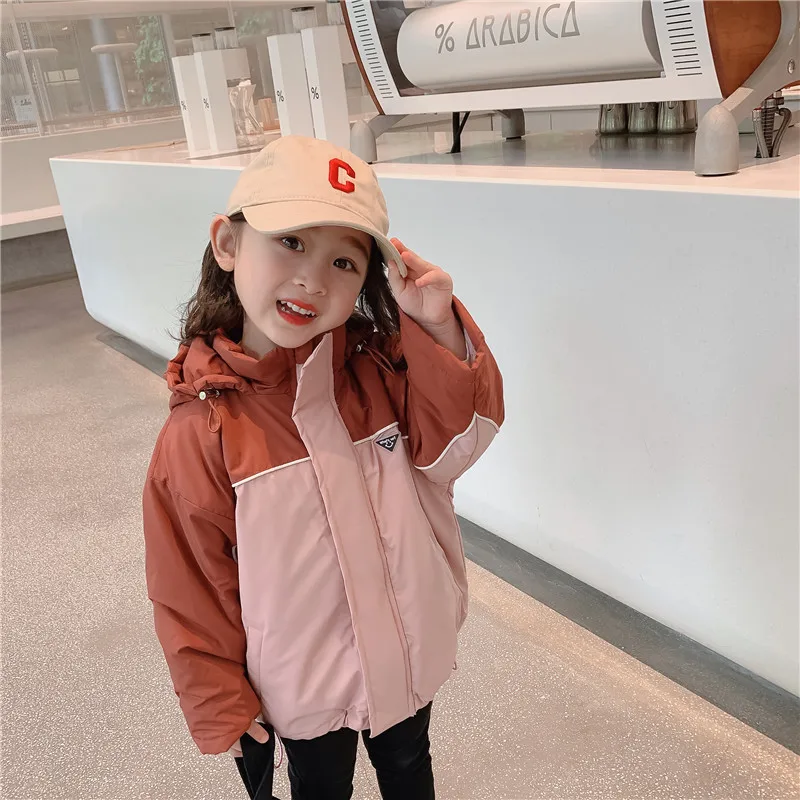 

Girls Baby's Kids Coat Jacket Outwear 2021 Thicken Velvet Winter Autumn Cotton Fleece Christmas Gift Children's Clothing