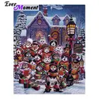 Алмазная картина с котом из мультфильма на Рождество, хобби и рукоделие