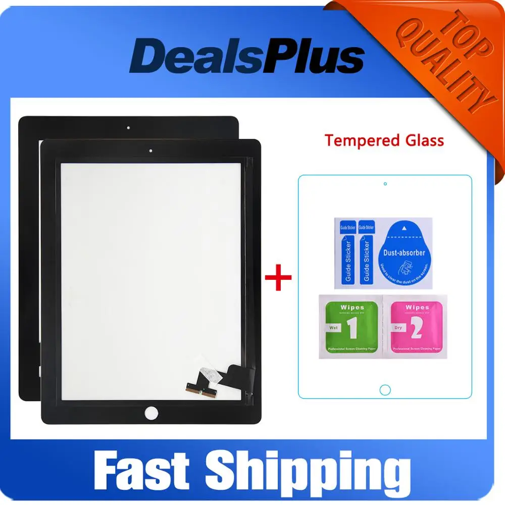 Новый Сменный сенсорный экран дигитайзер стекло без кнопки Home для iPad 2 A1395 A1396 A1397