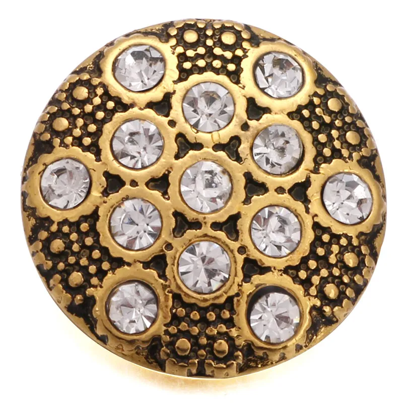 5 шт./лот кнопка осьминога от солнца и винограда золотого цвета 18 мм для браслетов