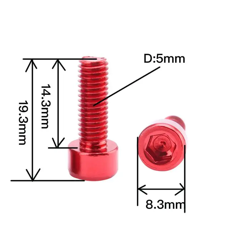 1 пара велосипедные бутылки для воды со клетка болты M5 из алюминиевого сплава с