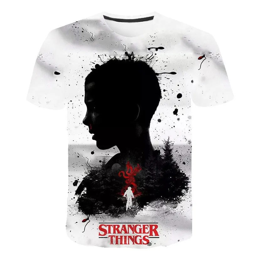 3D Футболка с принтом Для мужчин/Для женщин/Детские Stranger Thing s 3 футболка 3d футболка Stranger Thing футболка одиннадцати лет топы, футболки - Цвет: Asian size 5179