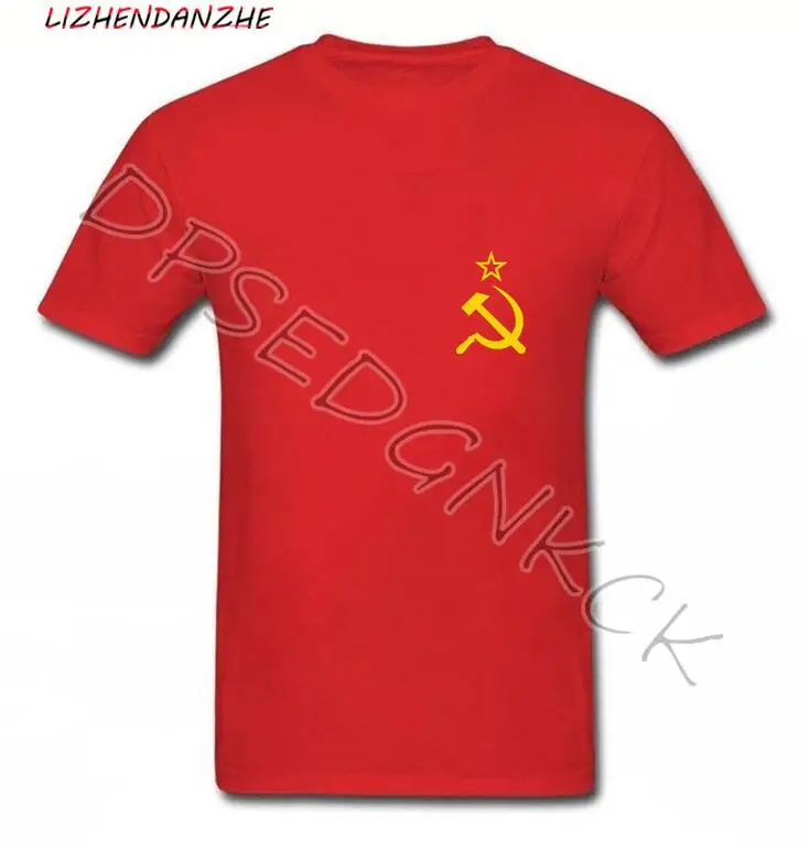 Футболка с принтом советского флага молота и серпа коммунистического коммунизма