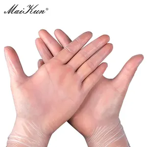 Maikun 100 шт перчатки одноразовые прозрачные перчатки нетоксичные ПВХ перчатки ppe комплексная защита для еды красоты Дома Чистки