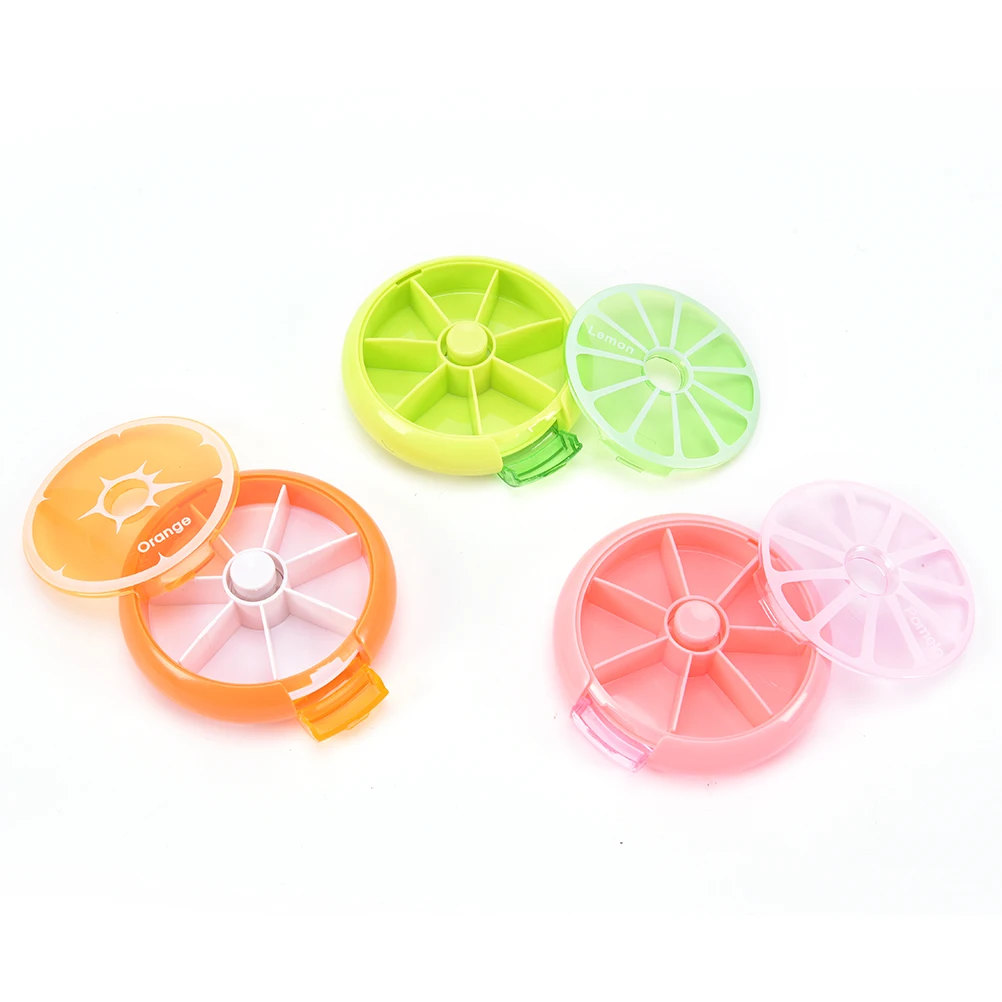 7 дневная вращающийся пилюля Чехлы диспенсер для таблеток контейнер хранения