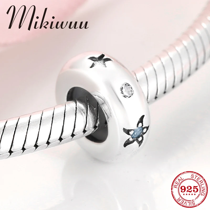 Горячая Распродажа Блестящая серебряная звезда океана морская синий кубический