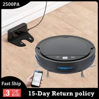 2500pa sweeping robot vacuum cleaner smart remote control wireless auto recharge alexa floor cleaning vacuum cleaner for home