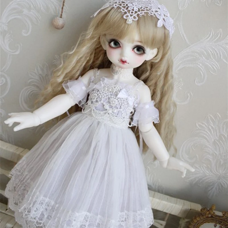 Кукла Одежда 1/6 1/4 BJD платье Розовая фея платье для 1/6 YOSD 1/4 BJD Blyth кукла аксессуары платье+ головной убор+ вуаль юбка+ с круглой горловиной