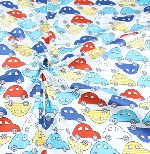Автомобиль светофора мультфильм печать шаблон 100% хлопок Одеяло Ткань DIY