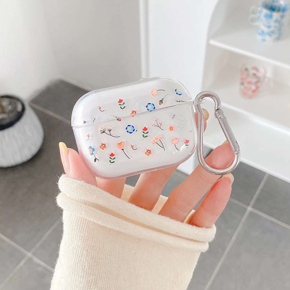 

Прозрачный чехол для Apple Airpods Pro 2 1, мягкий силиконовый чехол для Airpods 2, милый прозрачный чехол для AirPods Pro, чехол-брелок