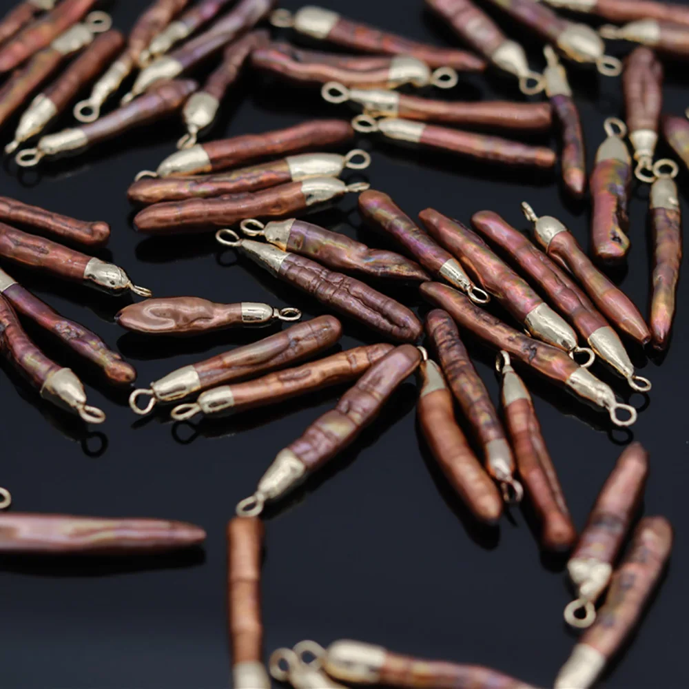 

Коннектор из натурального жемчуга в форме иглы для самостоятельного изготовления браслетов, дизайн, классические декоративные украшения ...