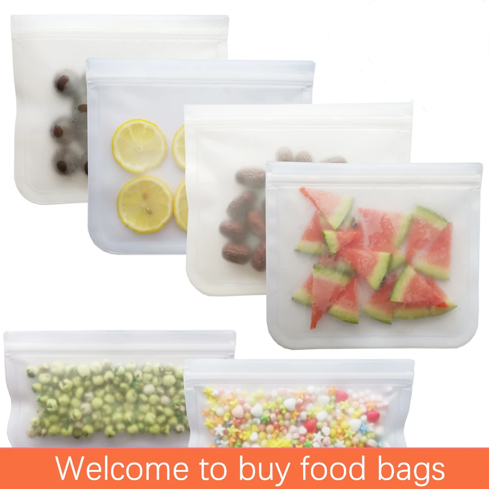 Силиконовая сумка для хранения продуктов из полиэтилена пакет замораживания PEVA