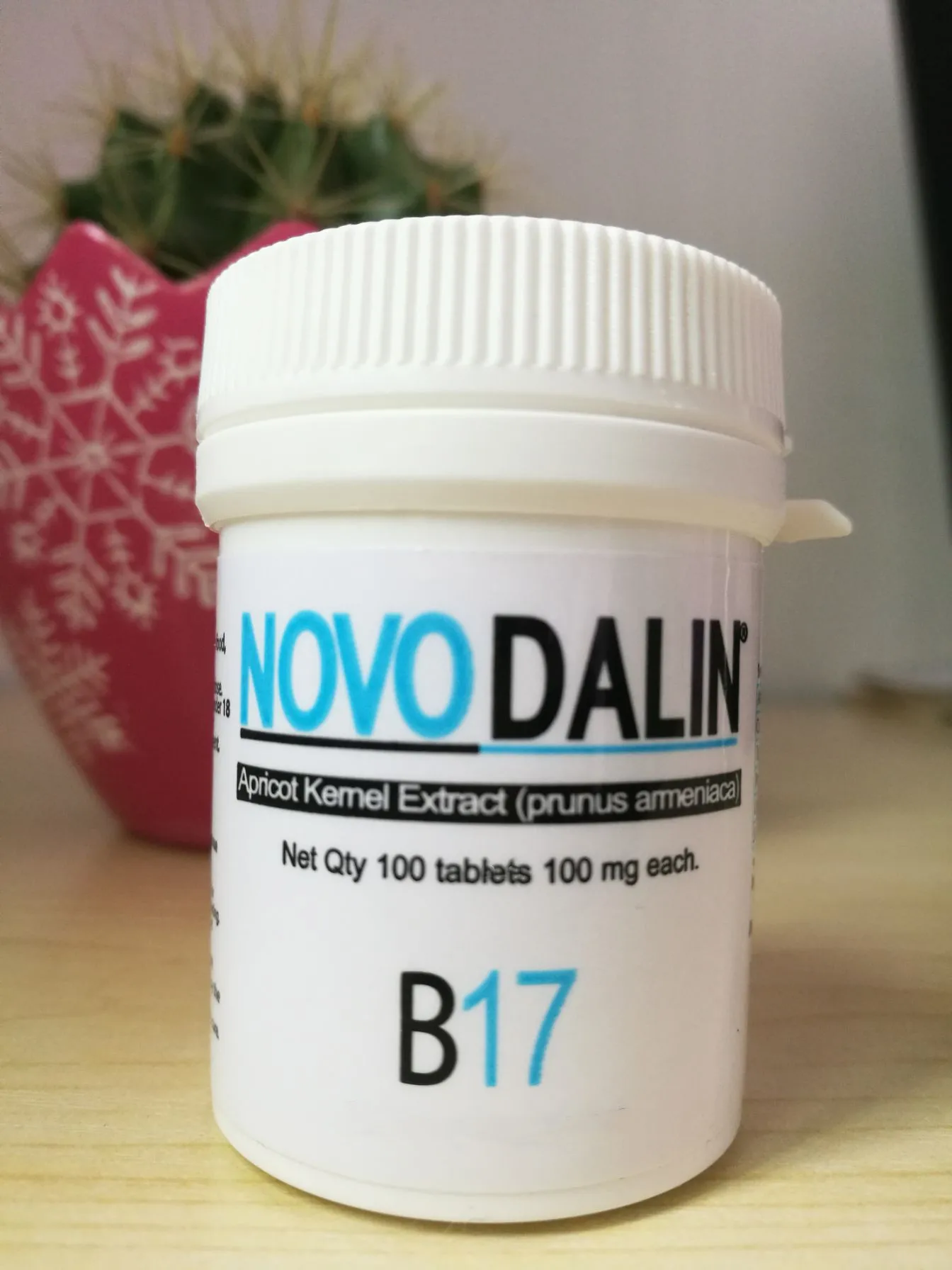 Novodalin Vitamin B17 Amygdalin 100mg/500mg 100 caps Prevent C a ncer