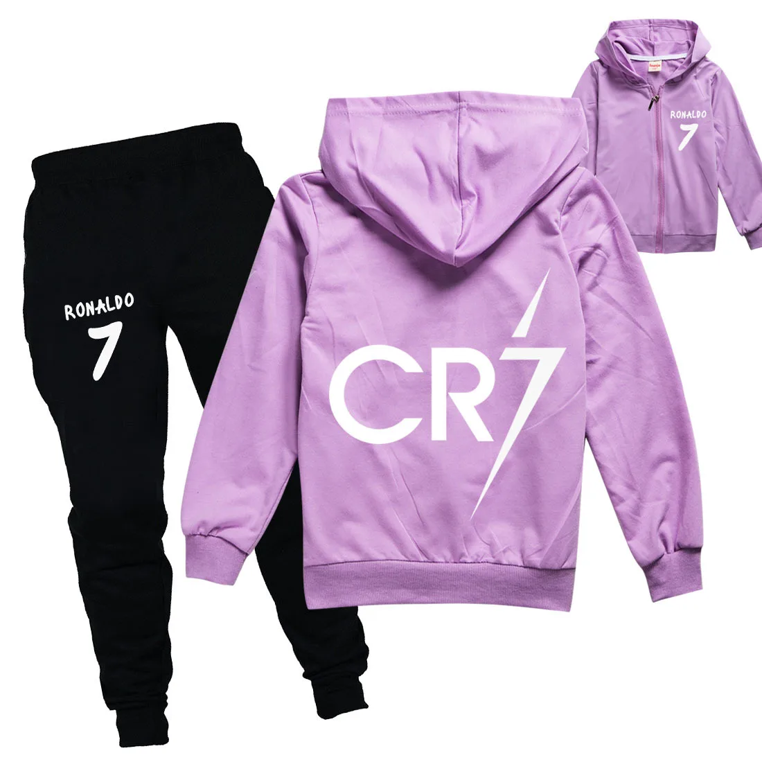 Спортивный костюм в стиле Харадзюку для мальчиков и девочек кофта с капюшоном