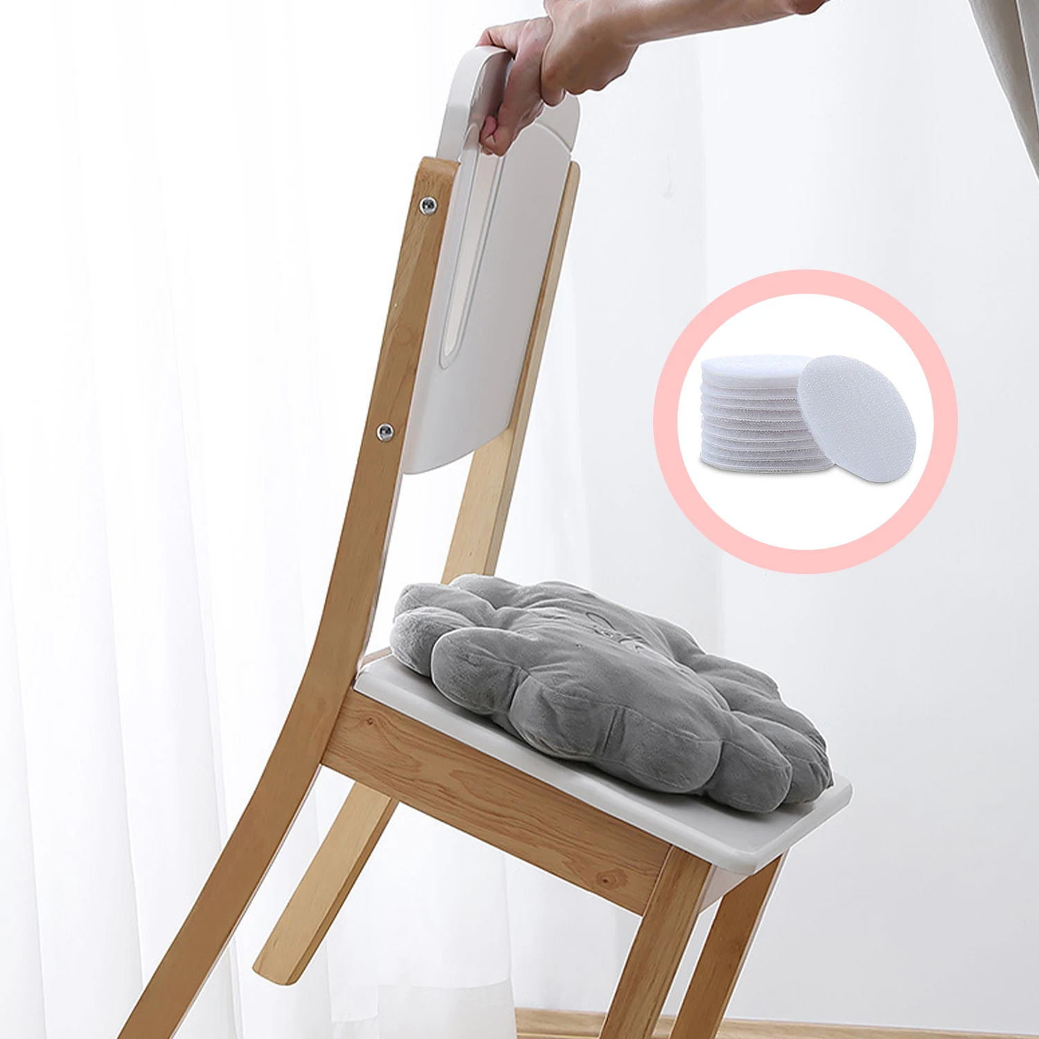 5 шт. белый черный нейлоновая ткань клейкая задняя часть круглые монеты липучка