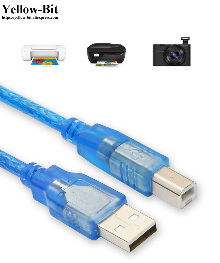 30 см 10 м Универсальный USB принтер сканер кабель типа A до B Мужской