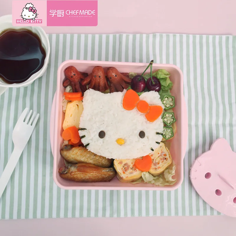 CHEFMADE HELLO KITTY Кухня авторизация ребенок милый Кот пластик DIY торт рисовая формочка