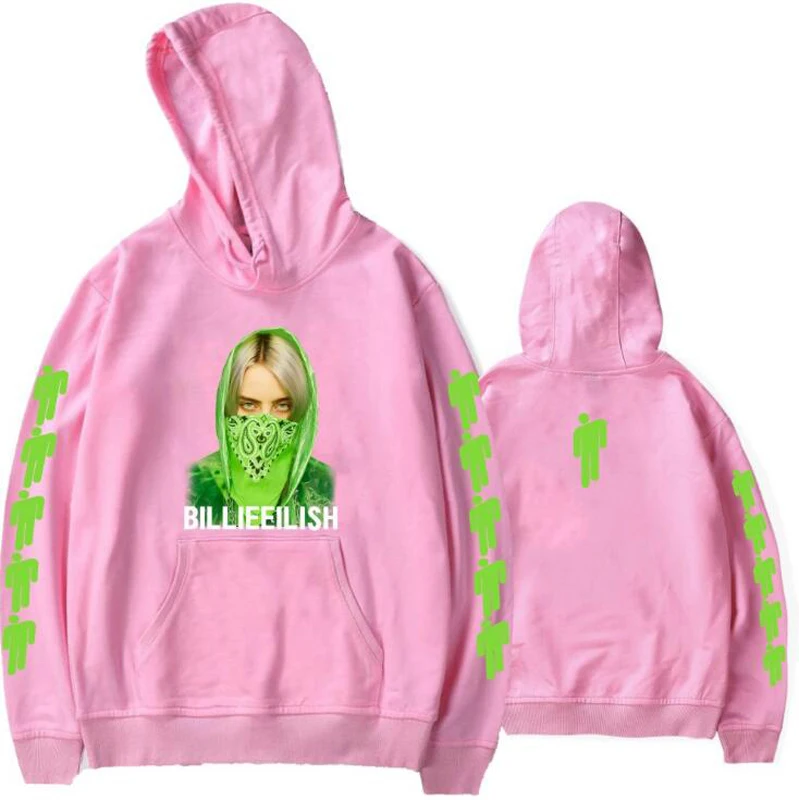 Худи Billie Eilish, забавная Толстовка KPOP, пуловер с капюшоном для женщин и мужчин, худи большого размера, уличная толстовка, одежда в стиле хип-хоп