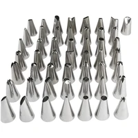 48 pcs cake decor piping nozzle set russian pastry tube decorating tips cream cookies cupcake baking tools for cake accessories