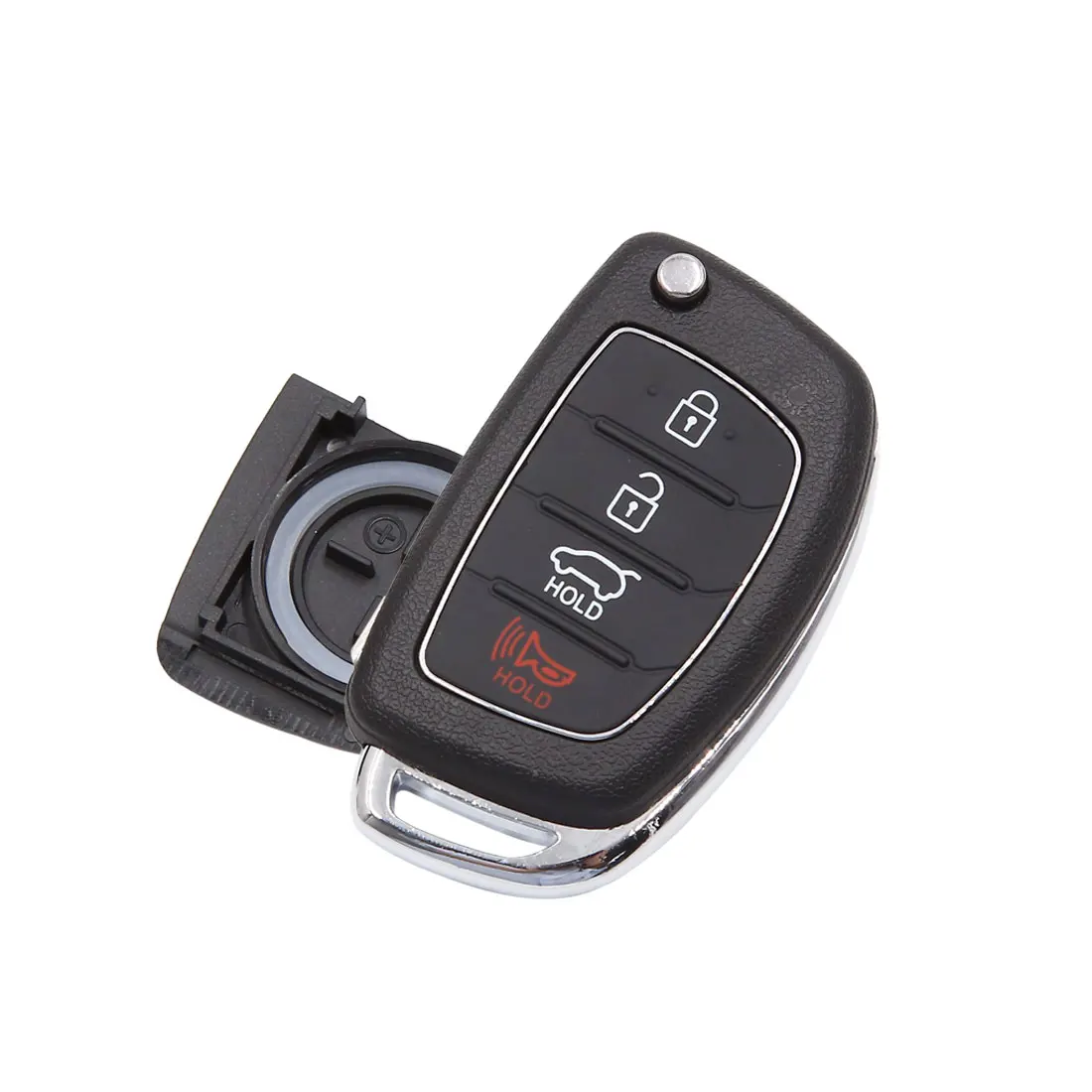 

X Autohaux, 4 кнопки, вставка, ФОБ, пульт дистанционного управления, чехол для Hyundai Santa Fe ix35 i30