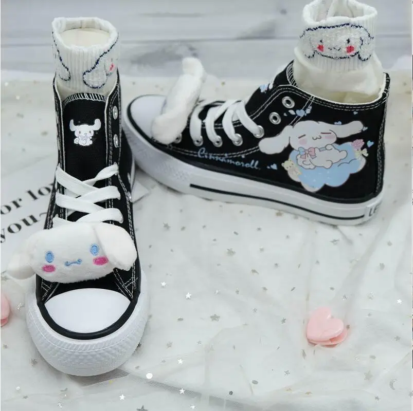 

2021 spring and autumn original laurel dog high top canvas shoes Japanese girl Harajuku style female student canvas shoes