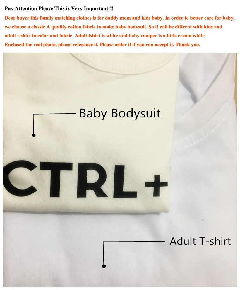 Сочетающаяся Футболка с принтом Ctrl+ C и Ctrl+ V для папы, Детский боди, идеальный подарок на день отца, семейная одежда