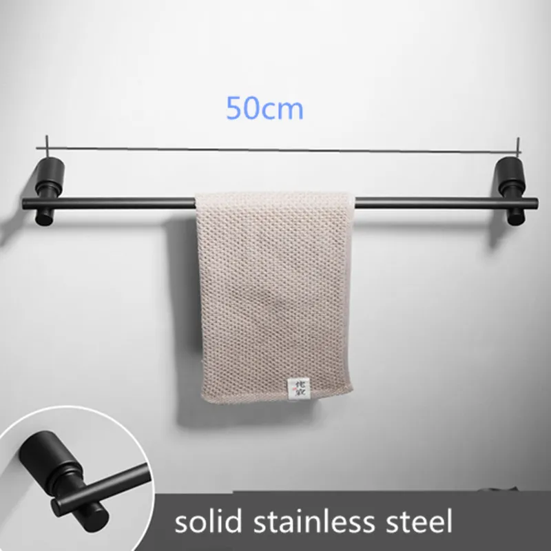 Стойка для полотенец в скандинавском стиле черная настенная вешалка ванной