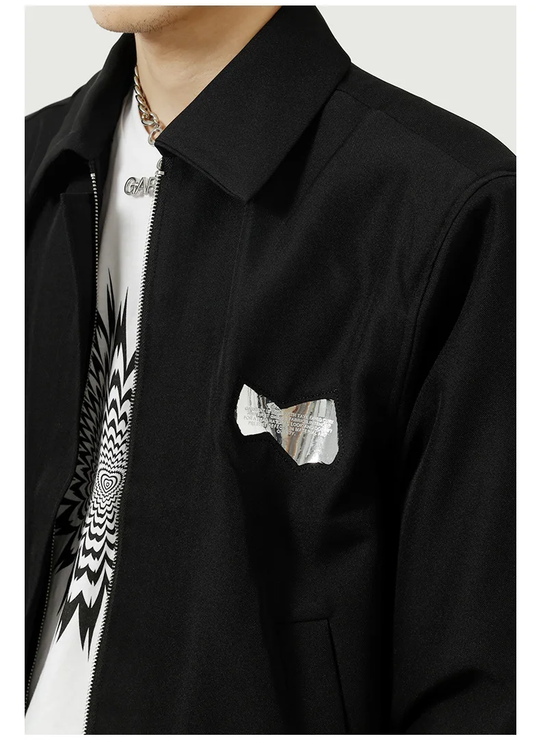 

2021 Autumn New Korean Streetwear Fashion Loose Casual Vintage Short Coat Men Youth Chic Jacket Outerwear Man