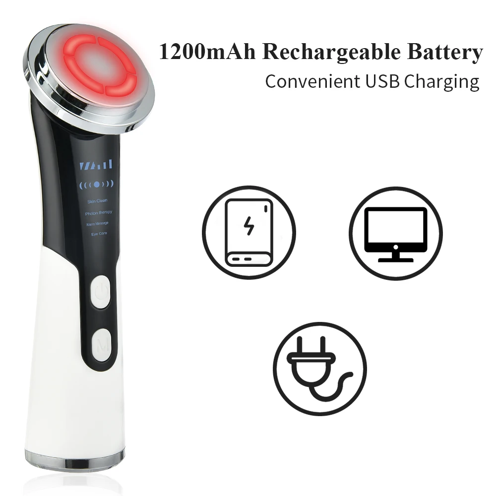 

Cleansing Rejuvenation Device EMS LED Photon Therapy Vibration Massager Skin Beauty Instrument Face Anti Aging Eye Care Tool