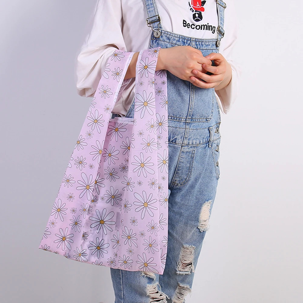 Многоразовые сумки для покупок Женская Складная Сумка-тоут переносная